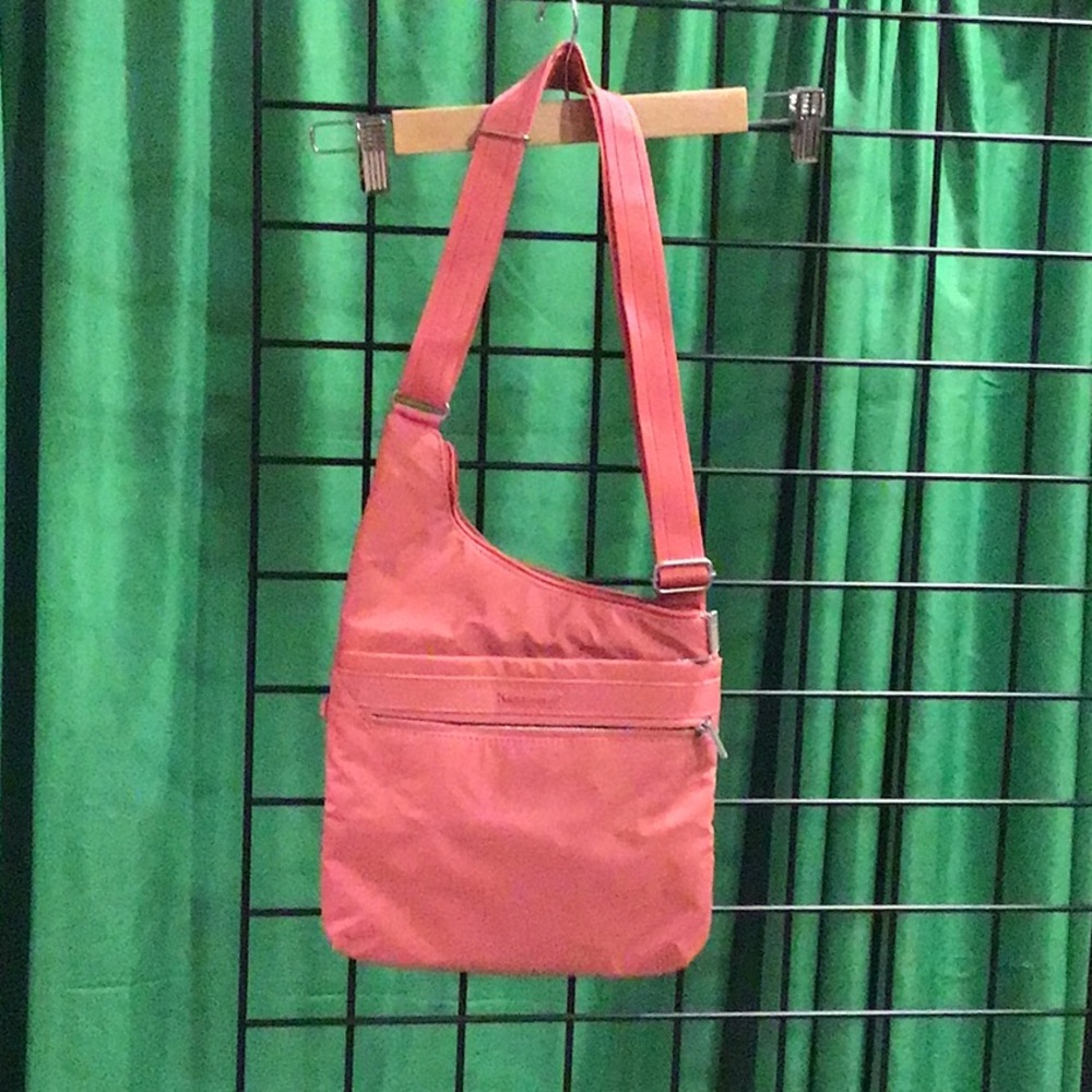 Vibrant Pink Shoulder Bag with Adjustable Strap